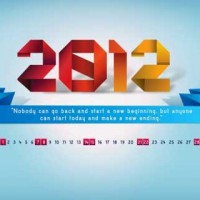 Bộ hình nền cực đáng yêu cho tháng đầu tiên của năm 2012 (có lịch và không lịch)