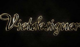 Perfect Gold Text Effect - Hiệu ứng chữ mạ vàng