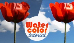Chuyển ảnh chụp thành tranh vẽ màu nước trong Photoshop