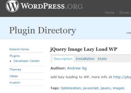 Tăng tốc cho WordPress với plugin jQuery Image Lazy Load WP