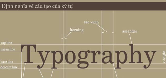 Các quy ước và định nghĩa cơ bản về ký tự trong Typography